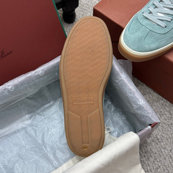 LP sneaker unisex style light aqua sheepskin mix suede 384720