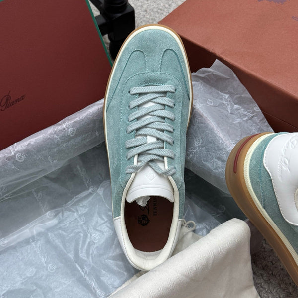 LP sneaker unisex style light aqua sheepskin mix suede 384720