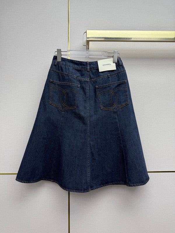 CC Fall Winter 2026 Fishtail Skirt Dark Blue Denim 421784
