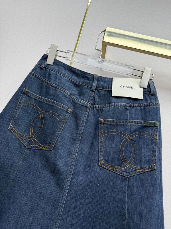 CC Fall Winter 2026 Fishtail Skirt Dark Blue Denim 421784