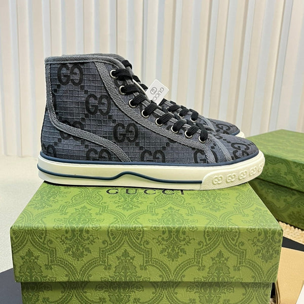 GG Tennis 1977 High Top Sneaker Black Grey Caro
