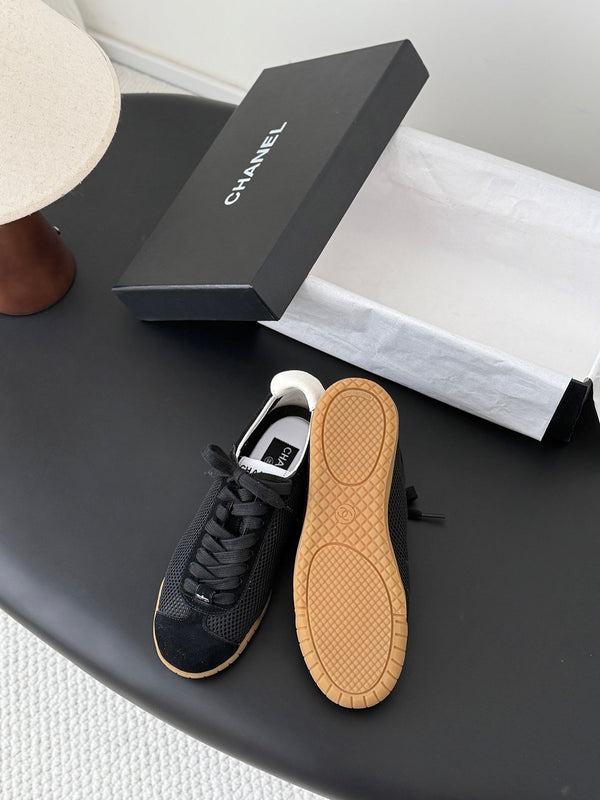 CC 26s Casual Shoes Black Brown Mesh Suede 914907
