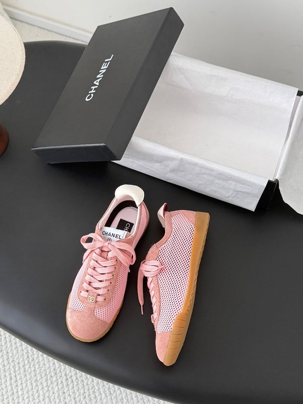CC 26s Casual Shoes Light Pink Mesh Suede 914920