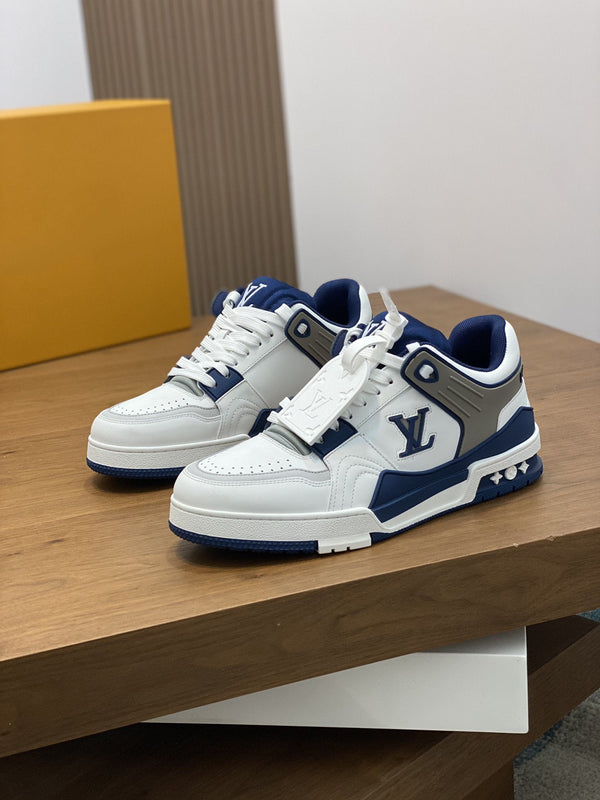 LV TRAINER BLUE WHITE SNEAKER