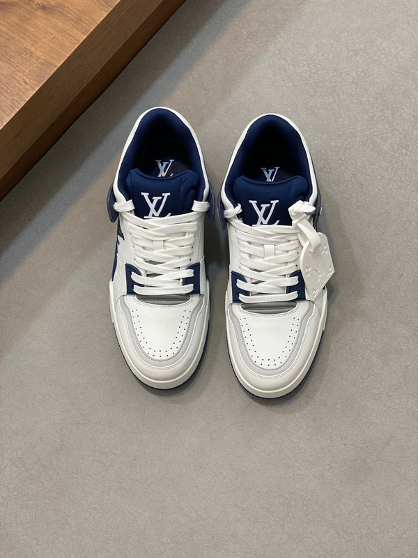 LV TRAINER BLUE WHITE SNEAKER