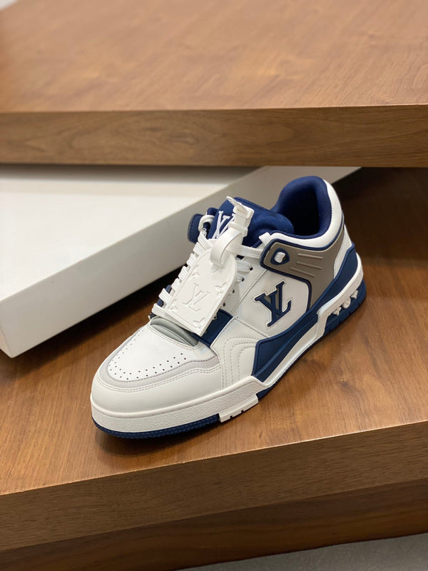 LV TRAINER BLUE WHITE SNEAKER