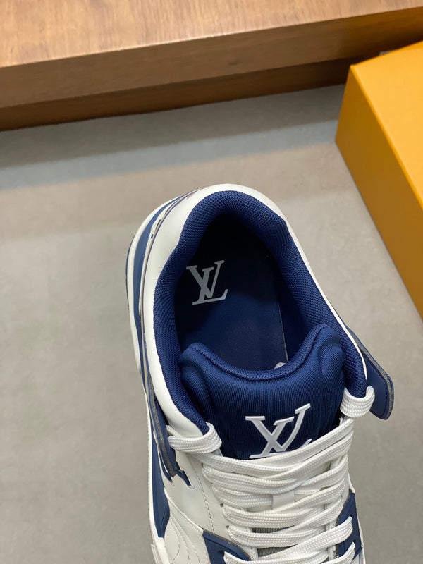 LV TRAINER BLUE WHITE SNEAKER