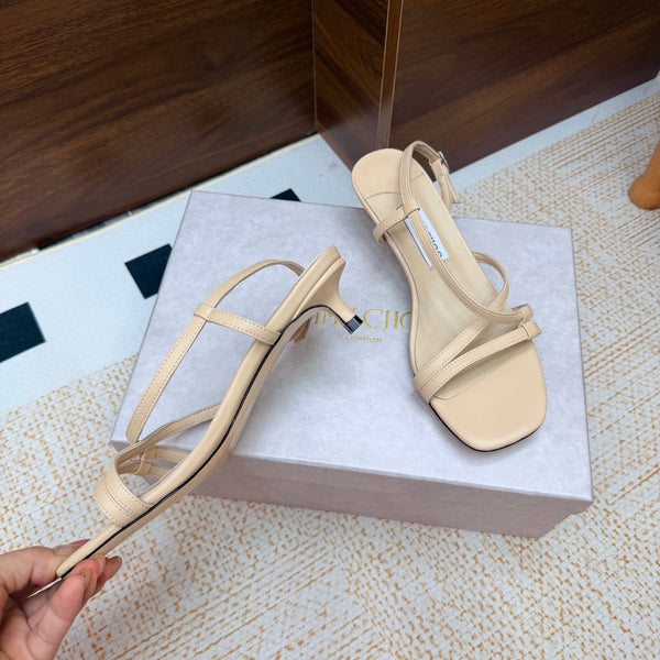 JC 26s Cleo Mule 45 Sandals 4cm Beige Nappa Leather 974192