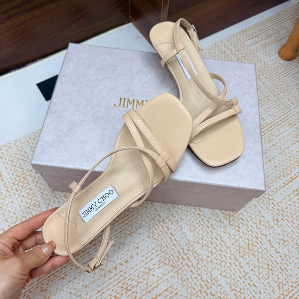 JC 26s Cleo Mule 45 Sandals 4cm Beige Nappa Leather 974192