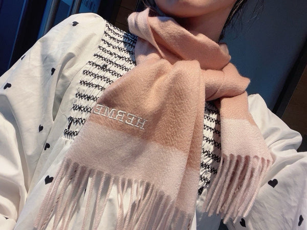 Scarf 180 CM In Pink Mix Light Pink Cashmere 398202