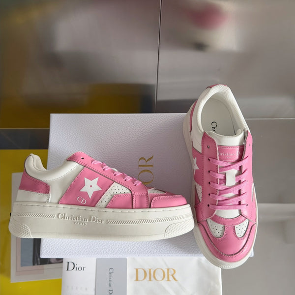cd star sneaker white pink calfksin