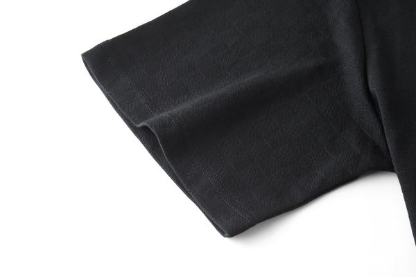 LV Double Sided Logo T-Shirt Black Cotton