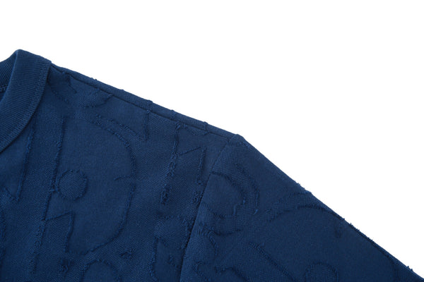 CD 25 Short-sleeved T-shirt Blue Cotton