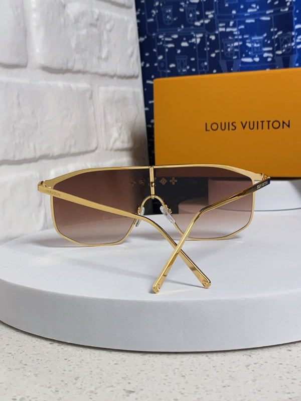 GOLDEN MASK SUNGLASSES 582733 IN GOLD METAL BROWN SMOKE LENSES