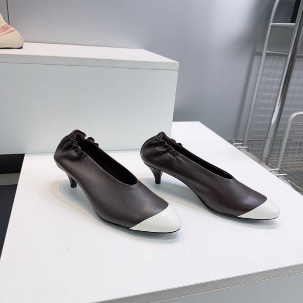 CC 2026 Pumps 4.5cm Black White Lambskin 741640