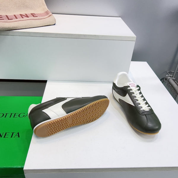 BV Shot Sneakers 26s Dark Green Leather 107345