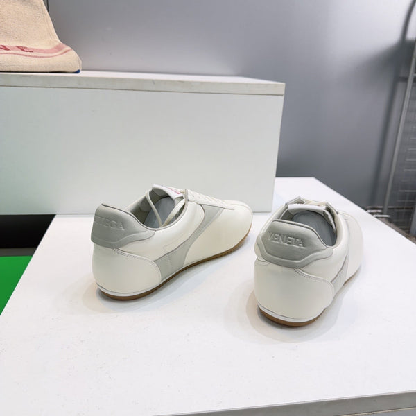 BV Shot Sneakers 26s White Grey Leather 107346
