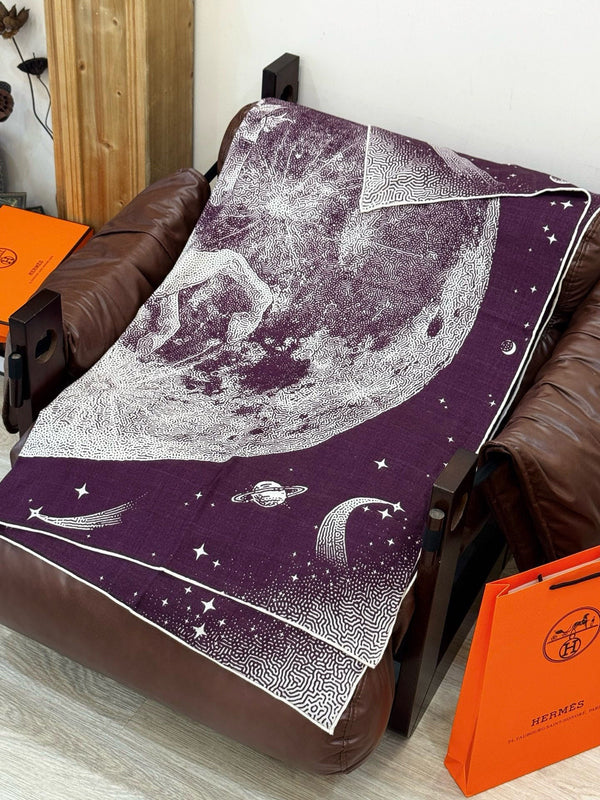 HM Clair de Lune 140 CM Purple Cashmere and Silk 293249