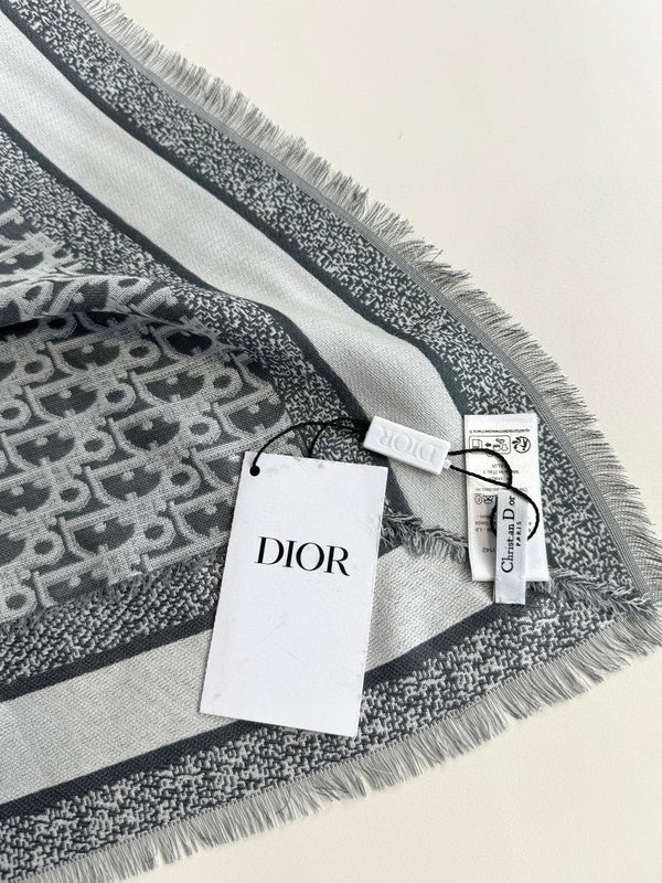CD 26s Scarf 140cm In Cashmere Silk 313215