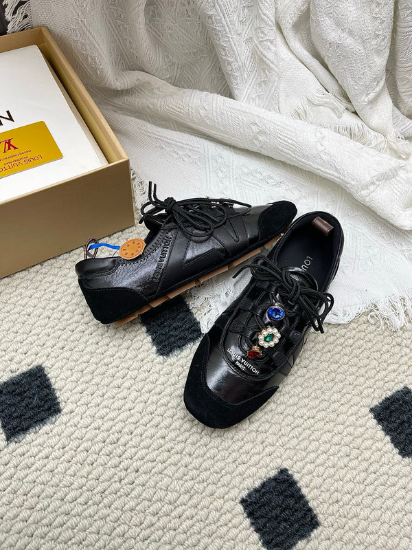 LV Sneakerina Sneaker With Vivienne Black Naplak 611098
