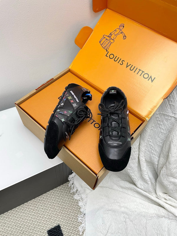 LV x TM Sneakerina Black Suede Cowhide 611115