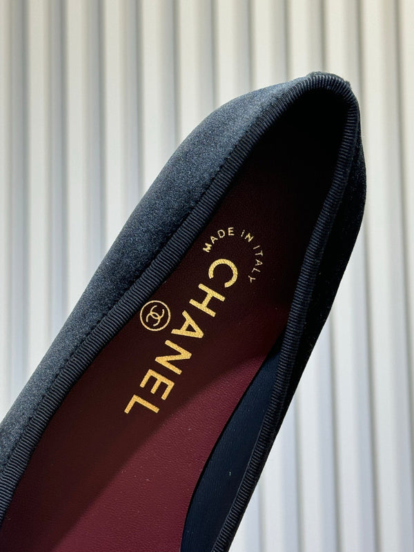 CC 26ss Ballet Flats Black Velvet 623153