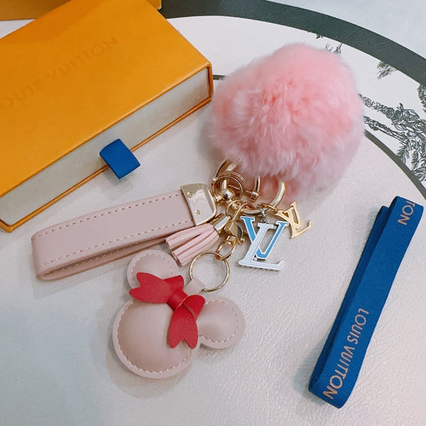 LV Pink Mickey Mouse Charm