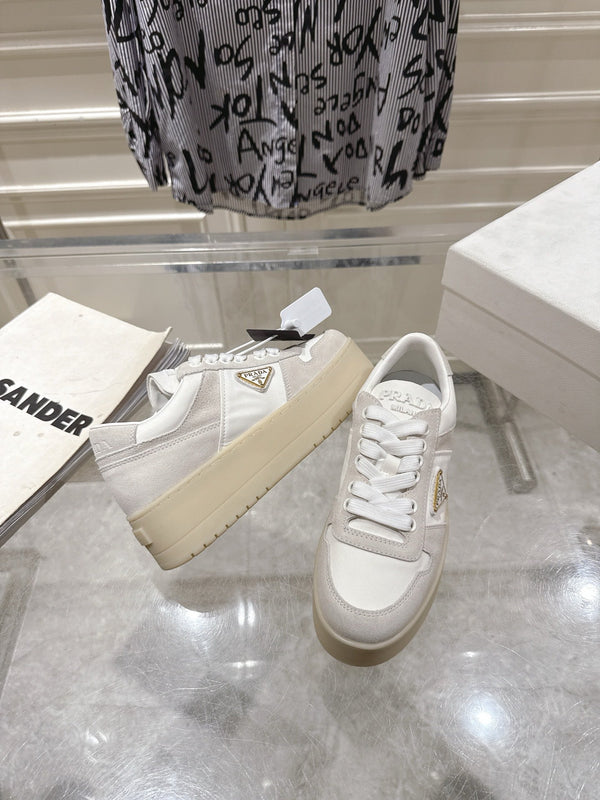 Prad 26s Downtown Sneakers Off White Re-Nylon Suede 968257