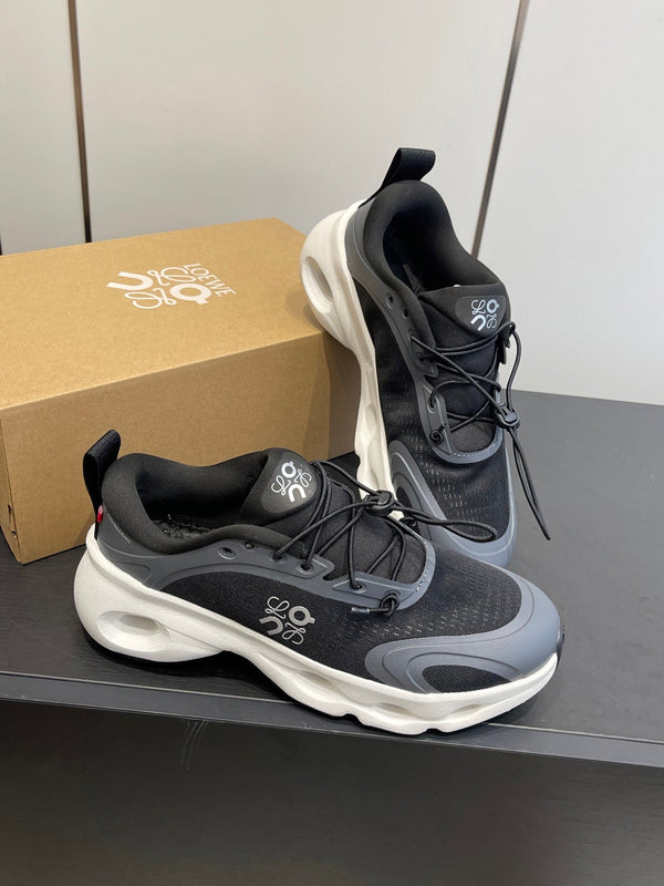 Loewe x On Cloudsolo Sneakers Black Grey and White Polyester and Mesh 533482