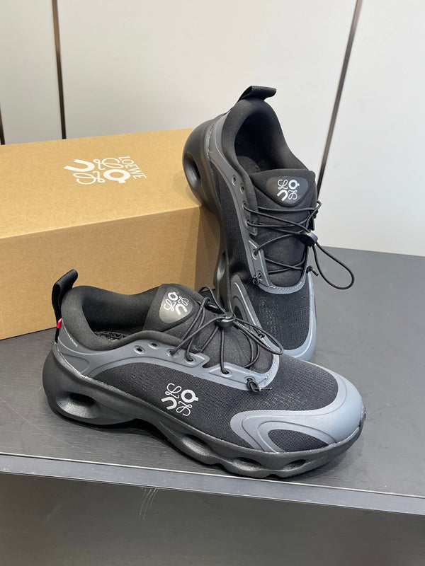 Loewe x On Cloudsolo Sneakers Black Grey Polyester and Mesh 533489