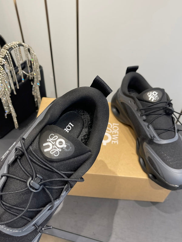 Loewe x On Cloudsolo Sneakers Black Grey Polyester and Mesh 533489