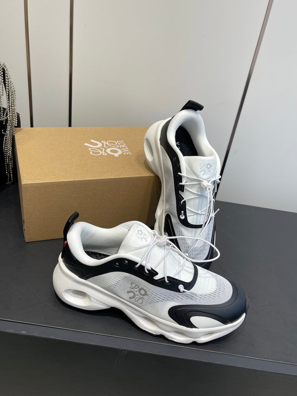 Loewe x On Cloudsolo Sneakers Black White Polyester and Mesh 533492