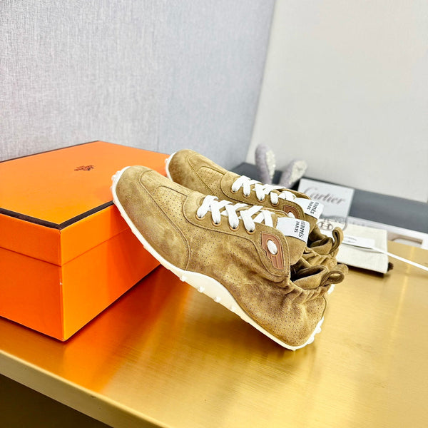 HM Sneaker In 25mm Light Yellow Brown Suede 956333