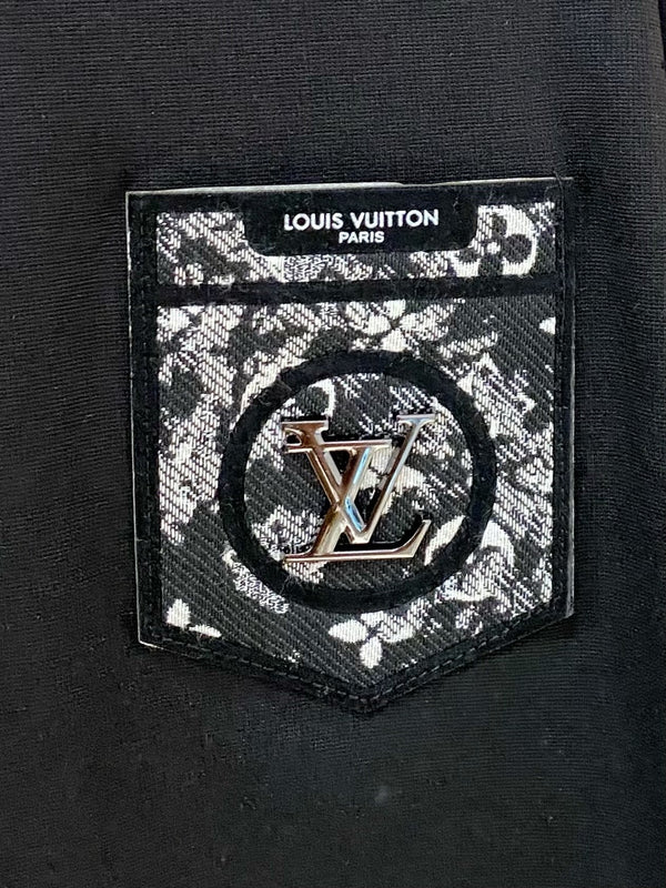 LV BLACK COTTON T-SHIRT 239594