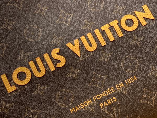 LV Shopper Tote MM 40cm Brown Monogram Calfskin 205583