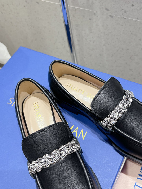 SW Palmer Highshine Loafer With Crystal Black Leather 554369