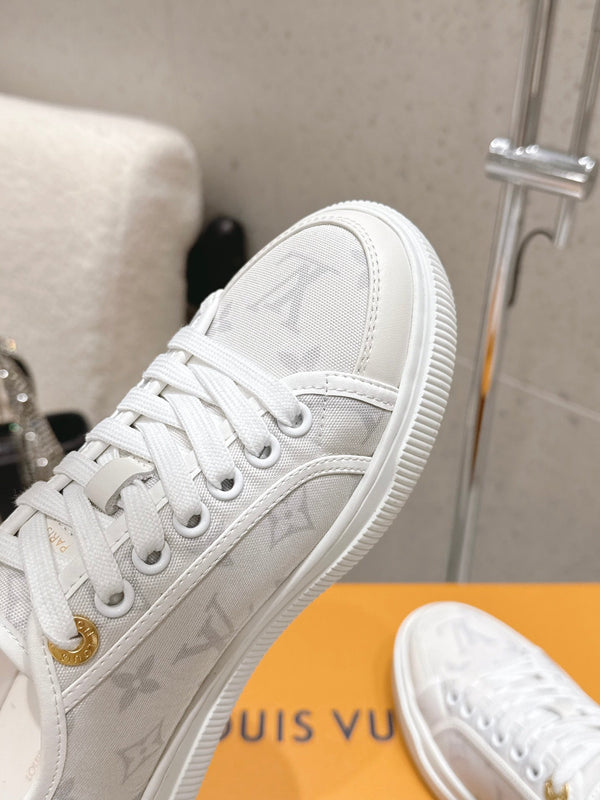 LV x TM Lagoon Sneaker White Monogram Denim 610803