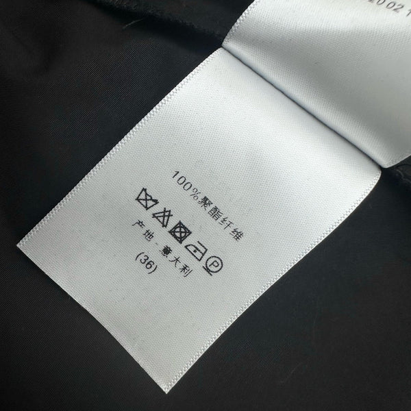 CD SS26 Broadcloth Long Stand Collar Shirt Black Polyester 351872