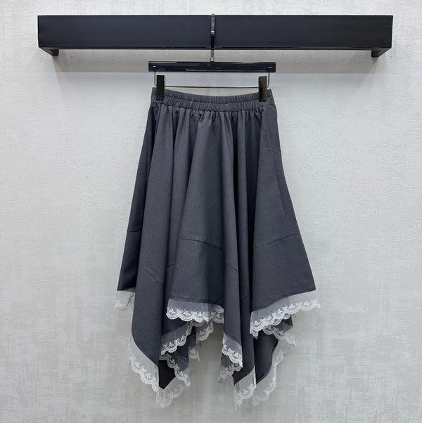 CD 26s Asymmetrical Skirt Grey Polyester 363938