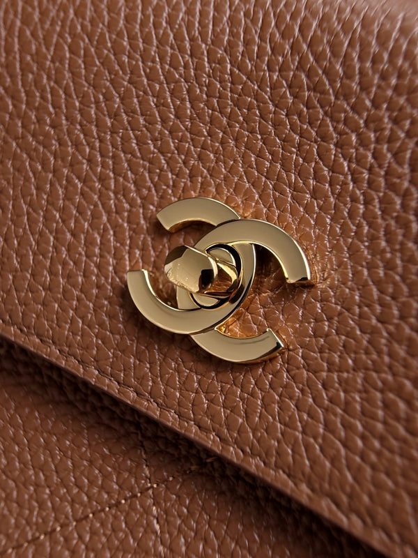 CC 26s Small Shopping Bag 38CM Brown Calfskin 143386