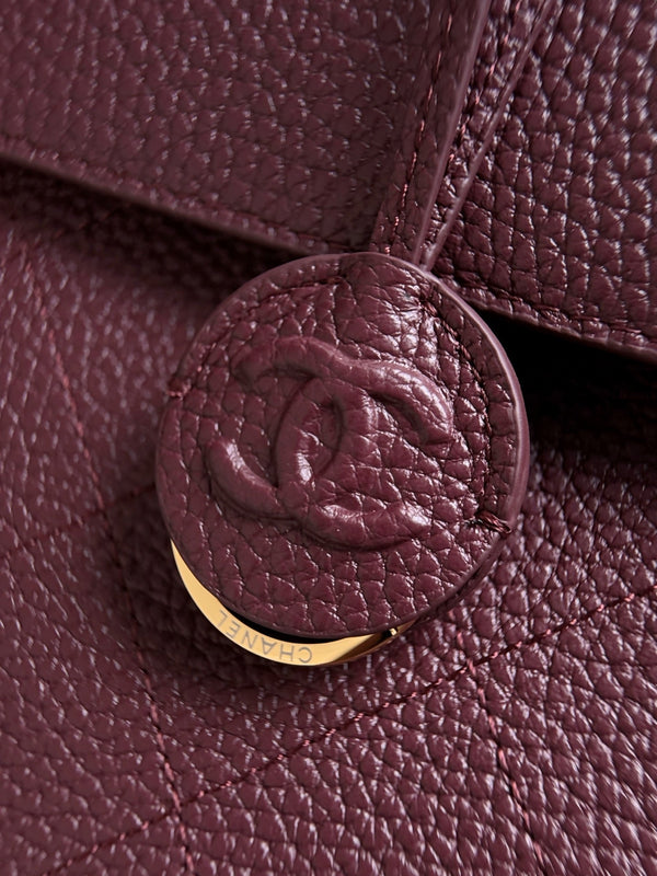 CC 26s Small Shopping Bag 38CM Burgundy Calfskin 143385
