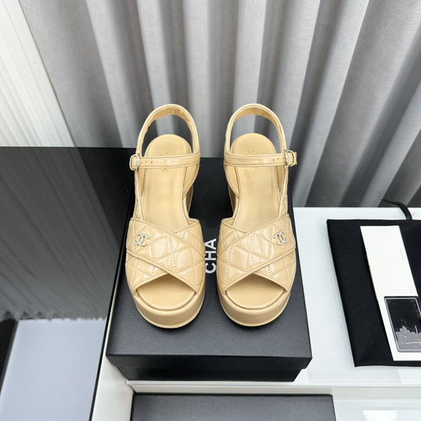 high heel sandals beige lambskin 95