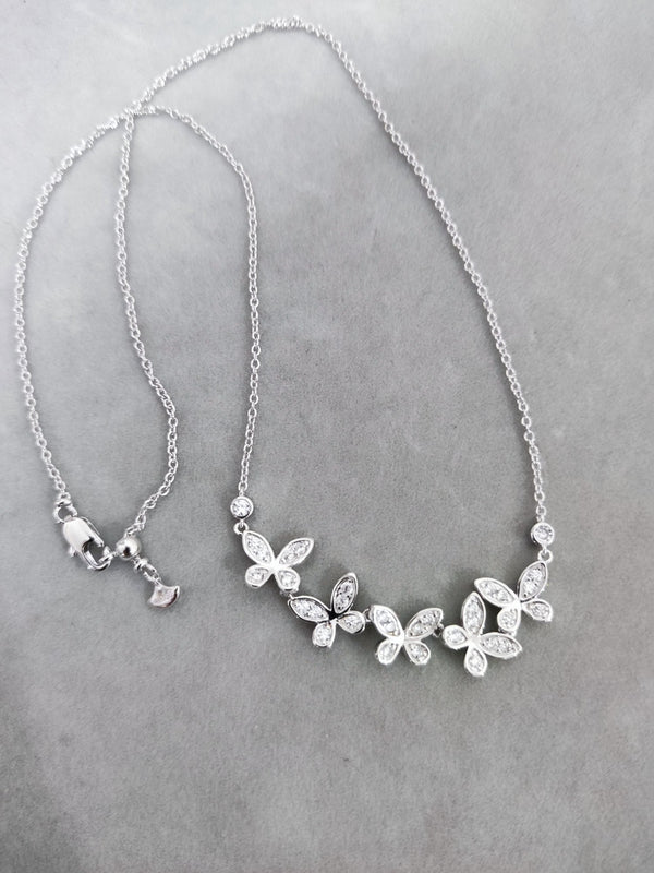 Graff Five Butterflies Full Diamond Necklace