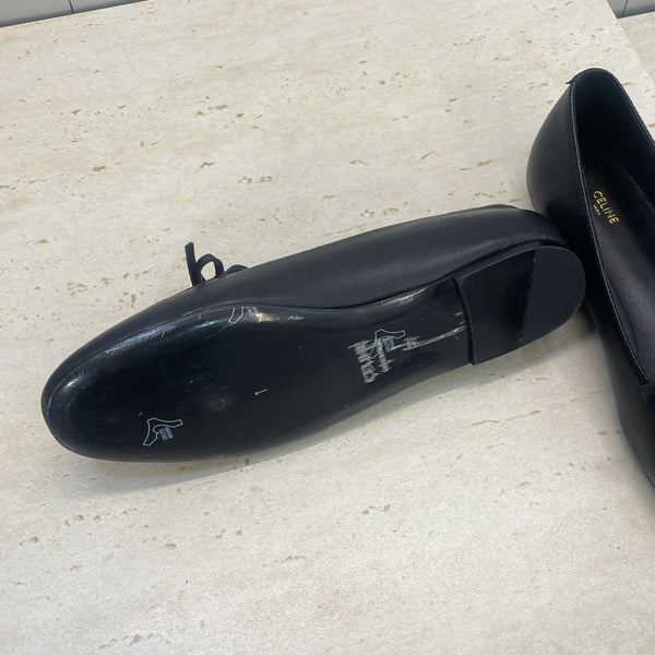 CL 26s Ballet Flats In Black Lambskin With Bow