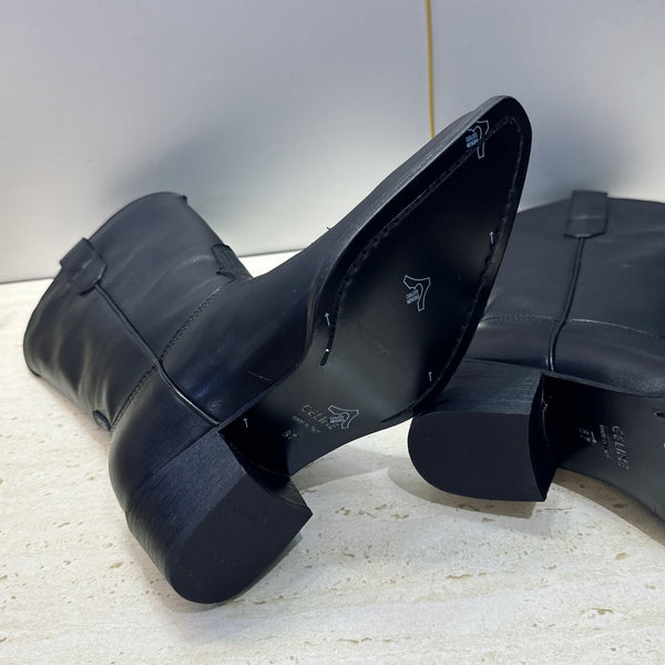 CE 26s Mid-Calf Boots 4.5cm Black Cowhide 959456