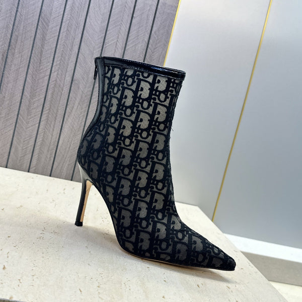 CD 26s Ardiorble Ankle Boots Black Mesh Leather 959599