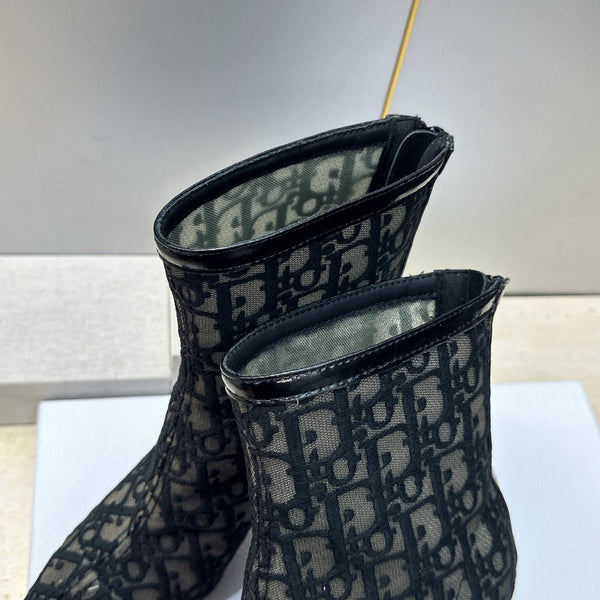 CD 26s Ardiorble Ankle Boots Black Mesh Leather 959599