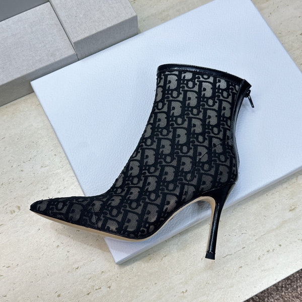 CD 26s Ardiorble Ankle Boots Black Mesh Leather 959599