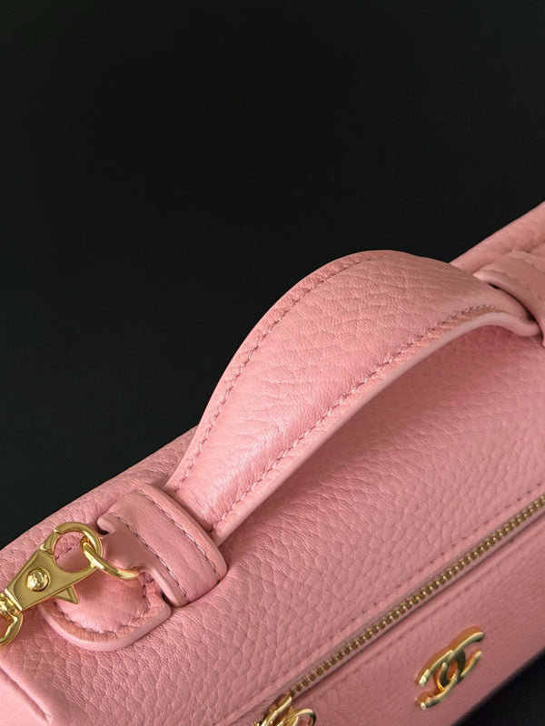 CC 26s Vanity Bag 19.5cm Pink Cowhide