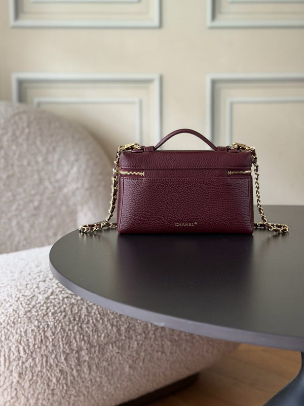 CC 26s Vanity Bag 19.5cm Burgundy Cowhide